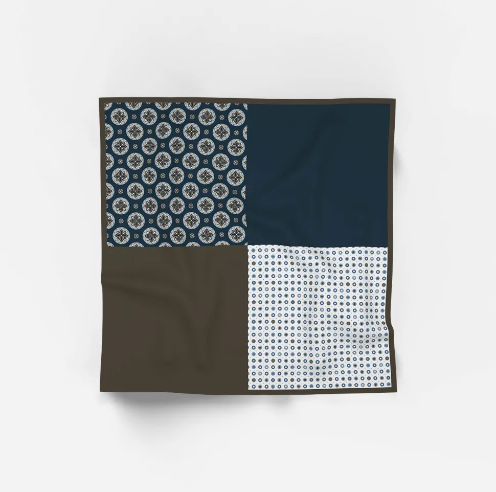 Olymp taskuliina, POCKET SQUARE 4 IN 1 Sininen Kuosi