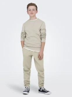 Only and Sons Junior lasten collegepaita OSJCERES CREW NECK SWEAT NOOS, beige