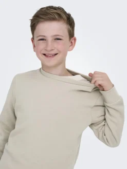 Only and Sons Junior lasten collegepaita OSJCERES CREW NECK SWEAT NOOS, beige