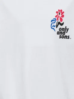 Only and Sons Junior lasten t-paita OSJFRED Laurent Flow, valkoinen