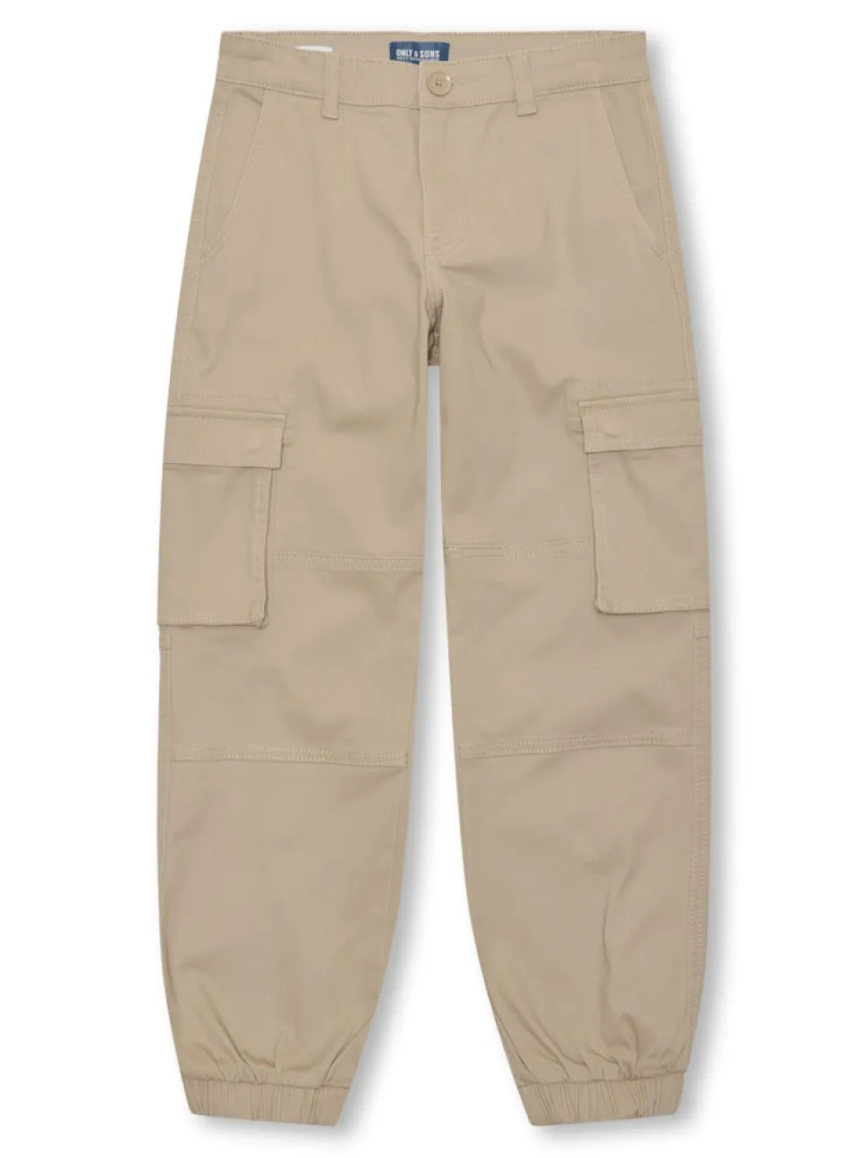 Only and sons junior reisitaskuhousut, OSJCAM STAGE CARGO CUFF LIFE Vaaleanruskea