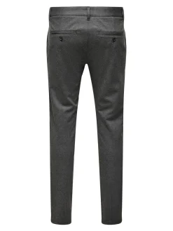 Only and Sons Miesten Chinot MARK TAP HERRINGBONE NOS Harmaa Kuosi