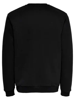 Only and Sons miesten collegepaita ONSCERES Crew Neck, musta