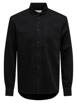 Only and Sons miesten farkkupaita ONSOrson Regular YFM DNM Shirt, musta
