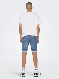 Only and Sons miesten farkkushortsit Blue Denim