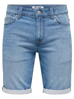 Only and Sons miesten farkkushortsit Blue Denim