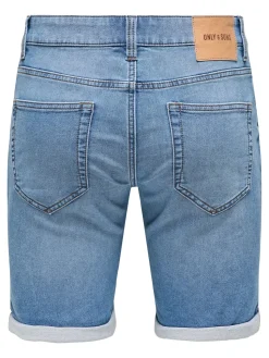 Only and Sons miesten farkkushortsit Blue Denim