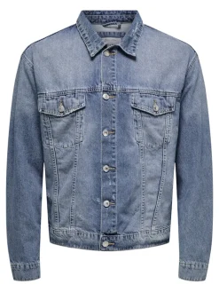 Only and Sons miesten farkkutakki, JUST BOX DNM JACKET Indigo