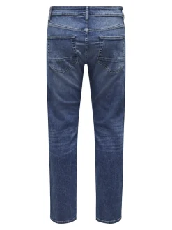 Only and Sons miesten farkut ONSWEFT REG. MB 6755 DNM NOOS H, Medium Blue Denim