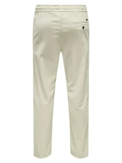 Only and Sons Miesten Housut, LINUS TAP CORDYROY PANT NOS Luonnonvalkoinen