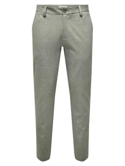 Only and Sons miesten housut Mark Tap Check, Ruskea Ruutu