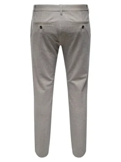 Only and Sons miesten housut ONSMARK SLIM TAP DITSY 2912 PANT NOOS, Tobacco Brown