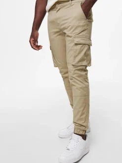 Only and Sons miesten housut, ONSCAM STAGE CARGO CUFF Beige
