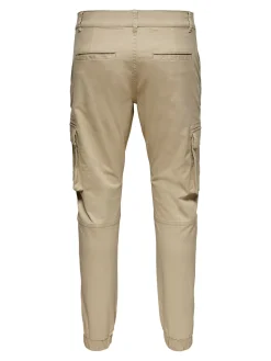 Only and Sons miesten housut, ONSCAM STAGE CARGO CUFF Beige