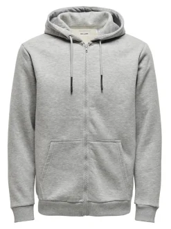 Only and Sons, Miesten Huppari, Ceres Life Zip Nos Keskiharmaa