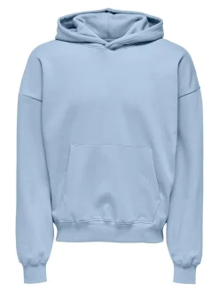 Only and Sons miesten huppari, TURNER LIFE VTG HOODIE SWEAT Vaaleansininen