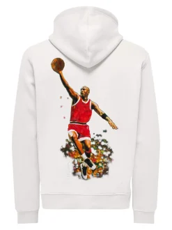 Only and Sons miesten huppari, JORDAN REG HOODIE Valkoinen