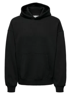 Only and Sons miesten huppari, TURNER LIFE VTG HOODIE SWEAT Musta