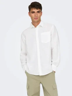 Only and Sons miesten kauluspaita, CAIDEN LIFE REG White