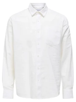 Only and Sons miesten kauluspaita, CAIDEN LIFE REG White