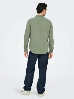 Only and Sons miesten kauluspaita, CAIDEN LIFE REG Swamp