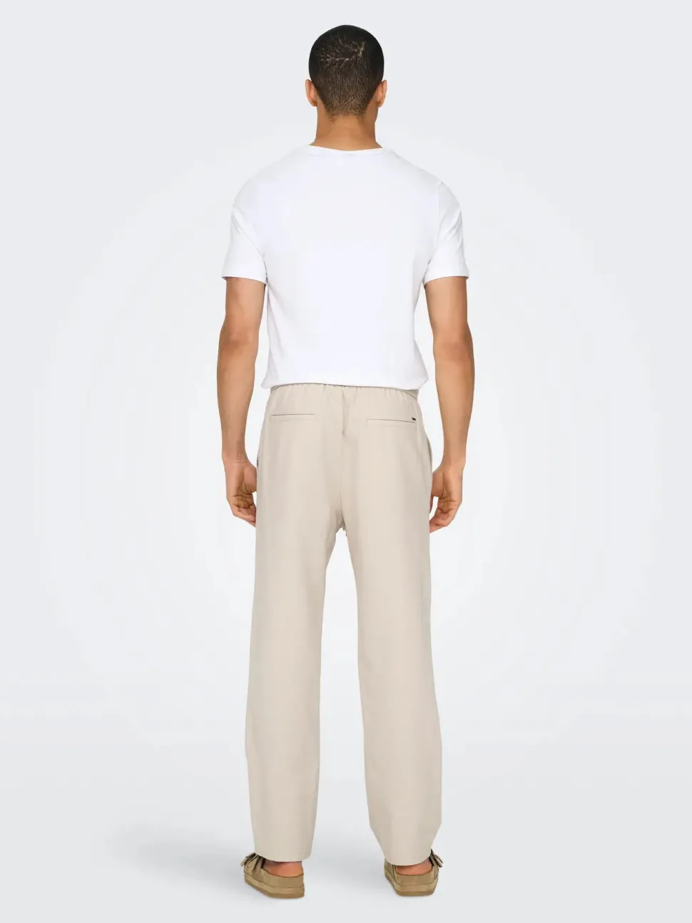 Only and Sons miesten kesähousut, SINUS LOOSE LIN PANT Silver Lining