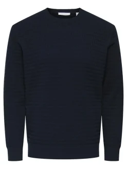 Only and Sons miesten neulepusero ONSBERRY REG 12 LS CREW KNIT FRML NOOS, Dark Sapphire