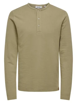 Only and Sons miesten paita, ASHFORD SLIM HENLEY Beige