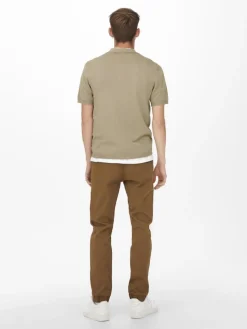 Only and Sons miesten pikeepaita, WYLER LIFE POLO KNIT Beige