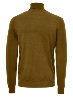 Only and Sons Miesten Pooloneule, Wyler Life Roll Neck Nos Keskiruskea