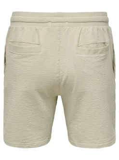 Only and Sons miesten shortsit, K KIAN REG SEERSUCKER SHORTS Beige