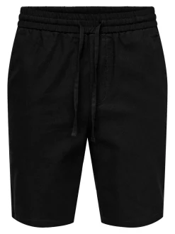 Only and Sons miesten shortsit, LINUS COT SHORTS Musta