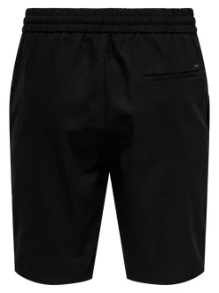 Only and Sons miesten shortsit, LINUS COT SHORTS Musta