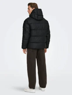 Only and Sons miesten takit ONSMICHAEL WATER REP. PUFFER OTW, musta