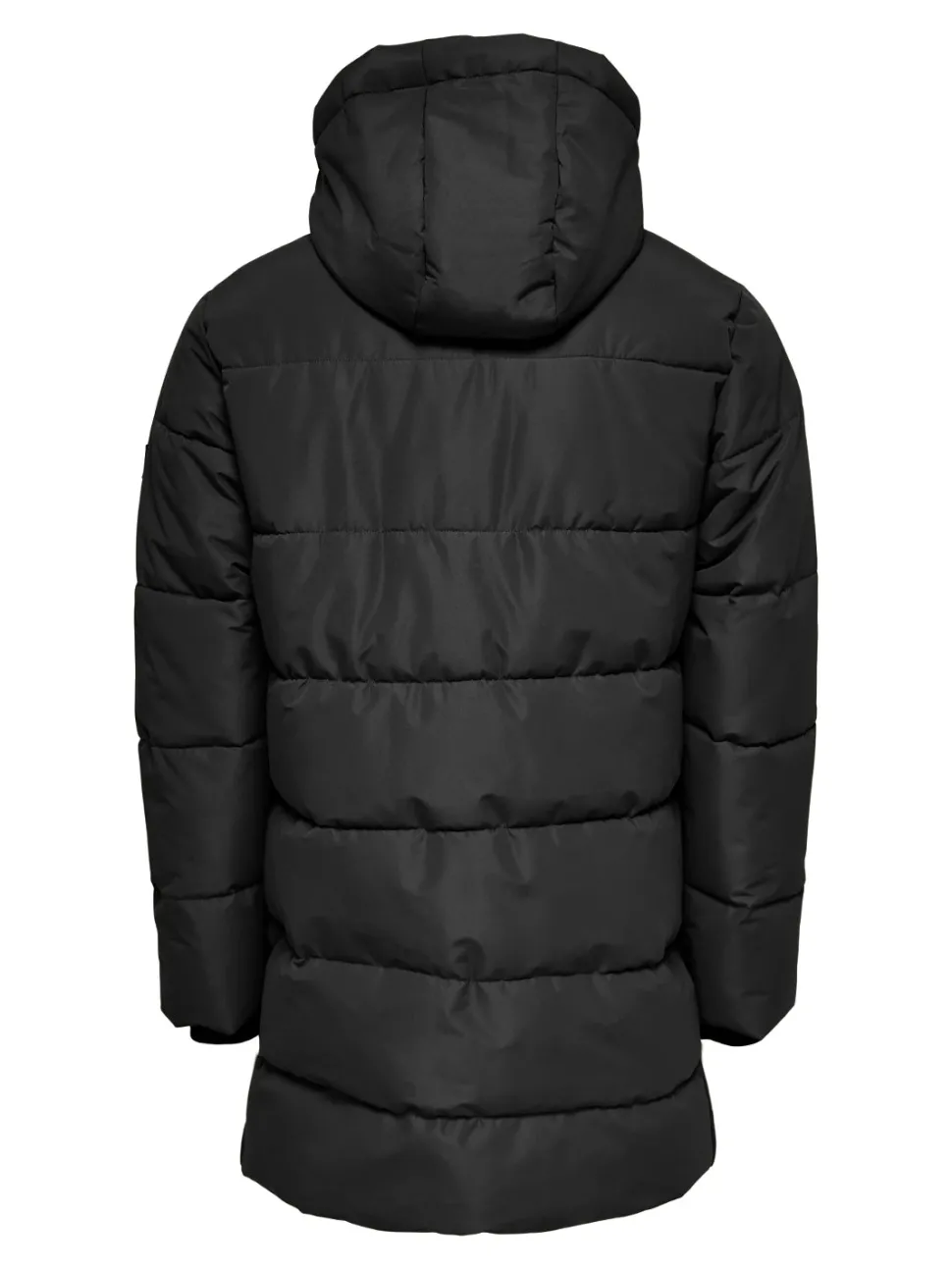 Only and Sons Miesten Talvitakki Carl Long Quilted Coat Musta