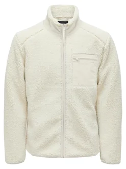 Only and Sons Miesten Teddytakki, DALLAS SHERPA JACKET Luonnonvalkoinen