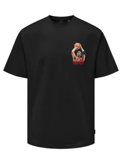 Only and Sons miesten t-paita, JORDAN RLX TEE Musta
