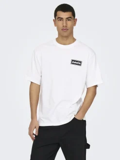 Only and Sons miesten t-paita, OASIS SS RLX TEE Valkoinen