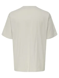 Only and Sons miesten t-paita, ONSXMAS RLX SS TEE HP Lunar Rock