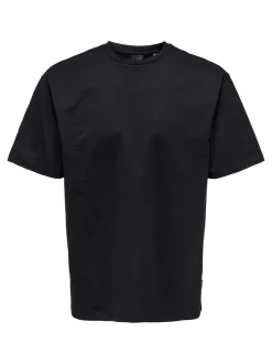 Only and Sons, Miesten T-Paita, Onsfred Rls Ss Tee Noos Musta