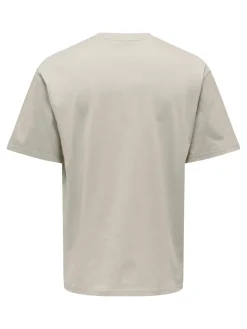 Only and Sons, Miesten T-Paita, Onsfred Rls Ss Tee Noos Beige