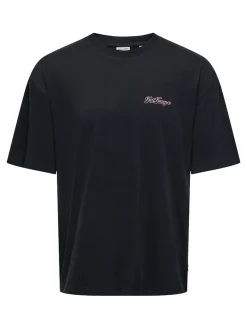 Only and Sons Miesten T-Paita, Onsmalik Caseys Loose SS Tee Black