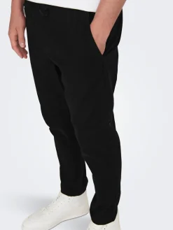 Only and Sons pellavahousut, LINUS CROP Musta