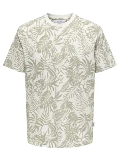 Only and Sons t-paita, PERRY REG LEAF Vihreä