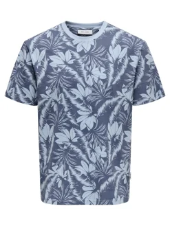 Only and Sons t-paita, PERRY REG LEAF Tummansininen