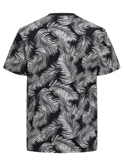 Only and Sons t-paita, PERRY REG LEAF Sininen Kuosi