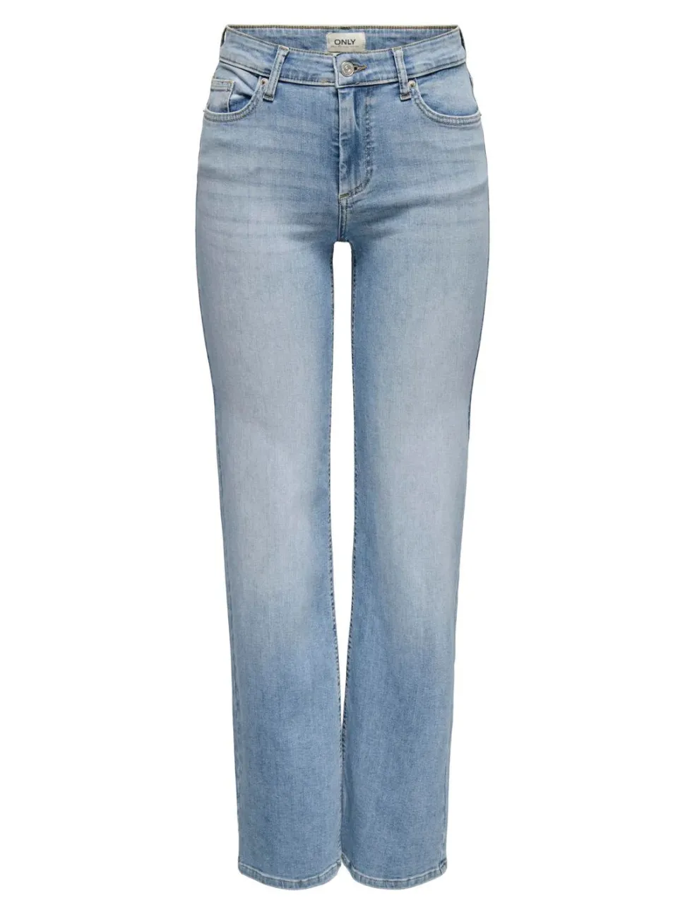 Only naisten farkut, ONLBLUSH MID STRAIGHT DNM TAI467 Vaaleansininen
