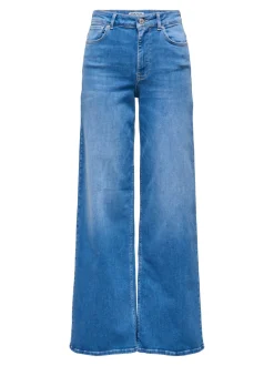 Only naisten farkut ONLMADISON BLUSH HW WIDE DNM REA260 NOOS, sininen