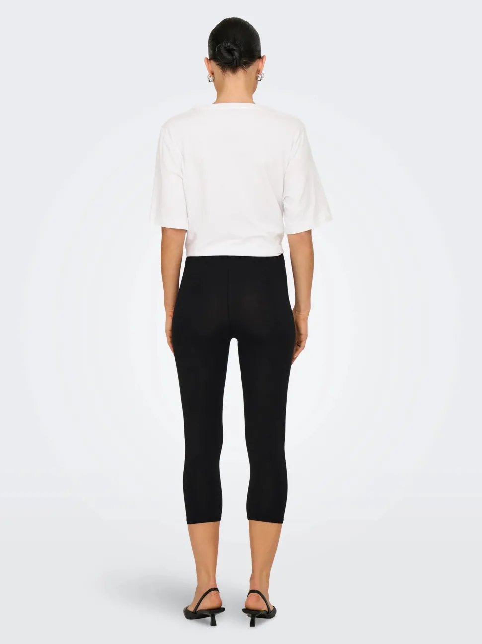 Only naisten leggingsit, ONLLIVE LOVE 3/4 LEGGING JRS Musta