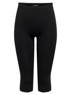 Only naisten leggingsit, ONLLIVE LOVE 3/4 LEGGING JRS Musta